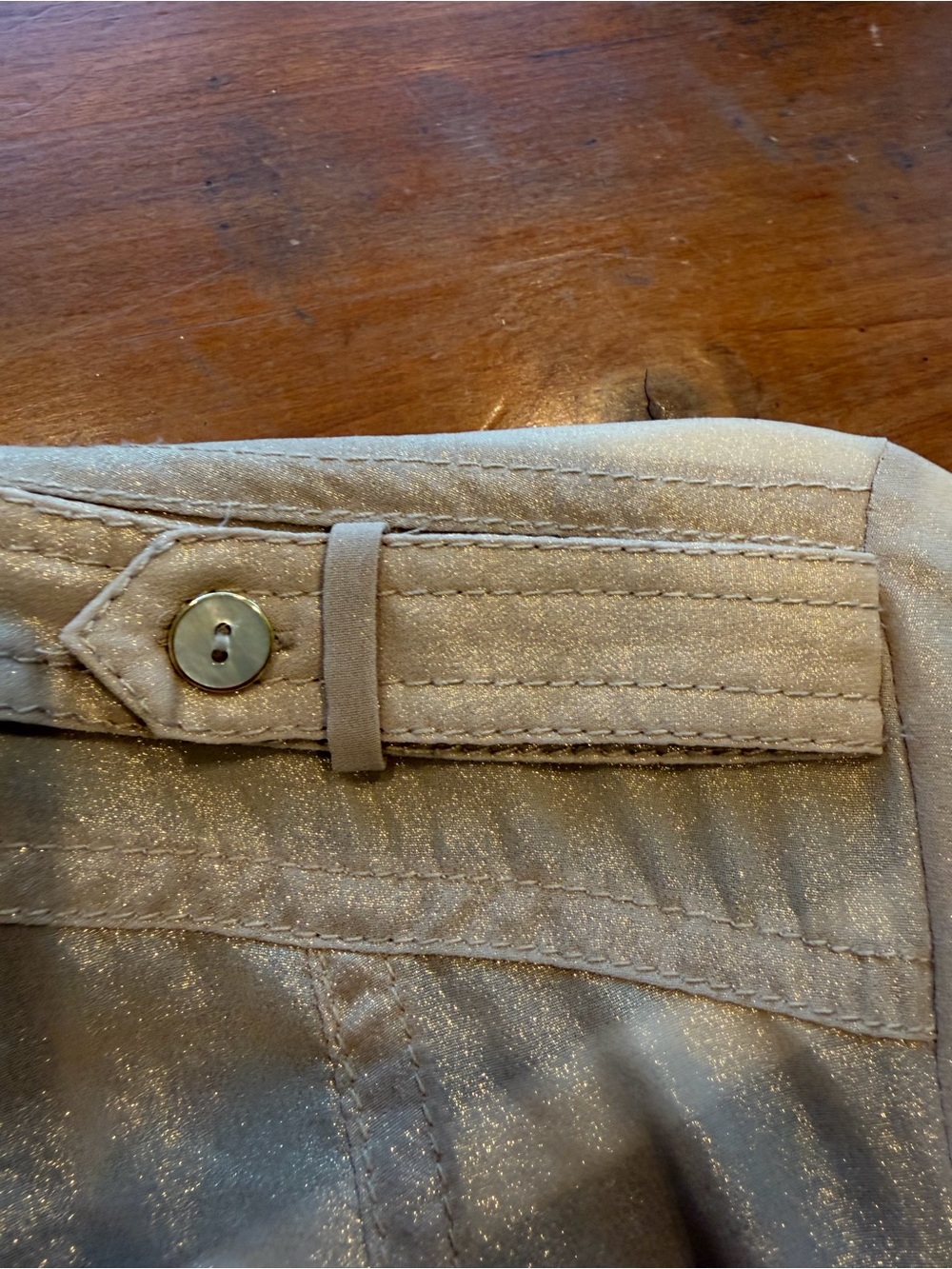 Cache Shimmery Taupe Utility Shirt - Picture 7 of 8